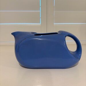 Vintage Hall China Co. Blue Pitcher Made in the USA Exclusively for Westinghouse